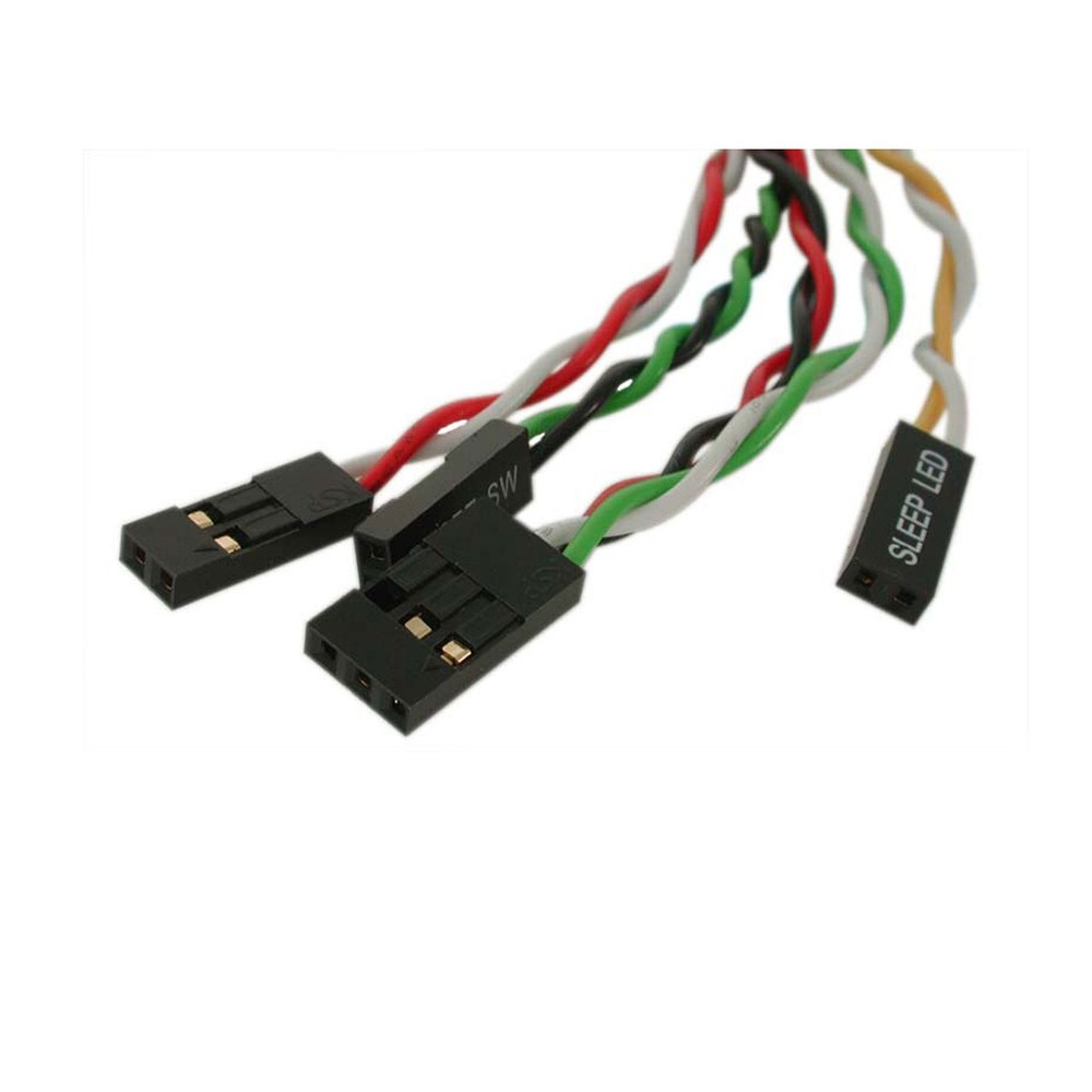 StarTech.com Replacement Power Reset LED Wire Kit for ATX Case Front Black