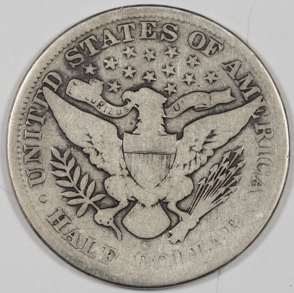 1897-s Barber Half. VG Obverse. G Reverse. 199804