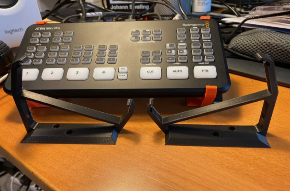 Angled Stand Wall Mount for Blackmagic ATEM Mini, Mini Pro, and ProISO Switcher