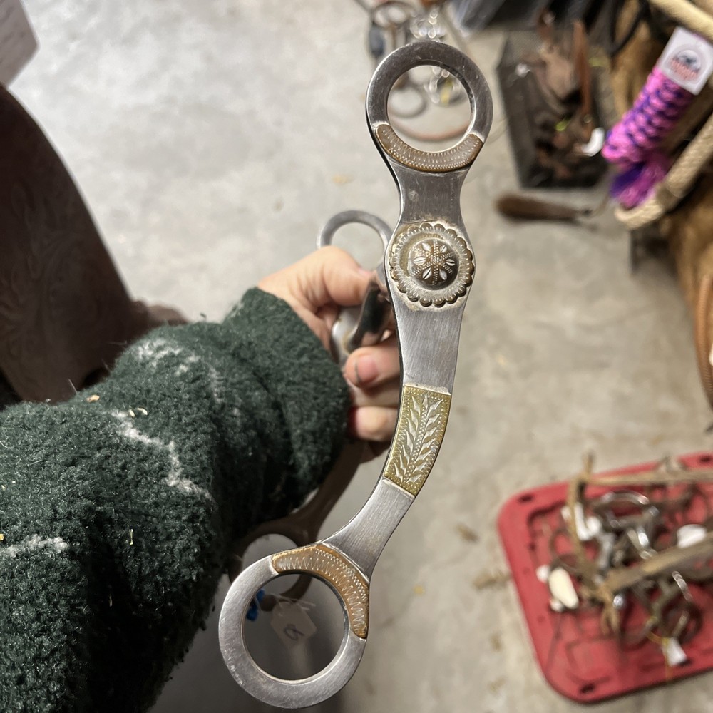 Crockett Renalde Curb Bit With Mounted Copper