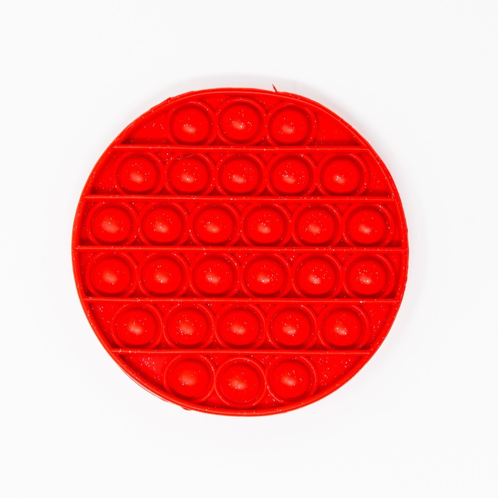 Fun Storm Fidget Pop Glitter Version Circle Red Black Yellow 3 Pack