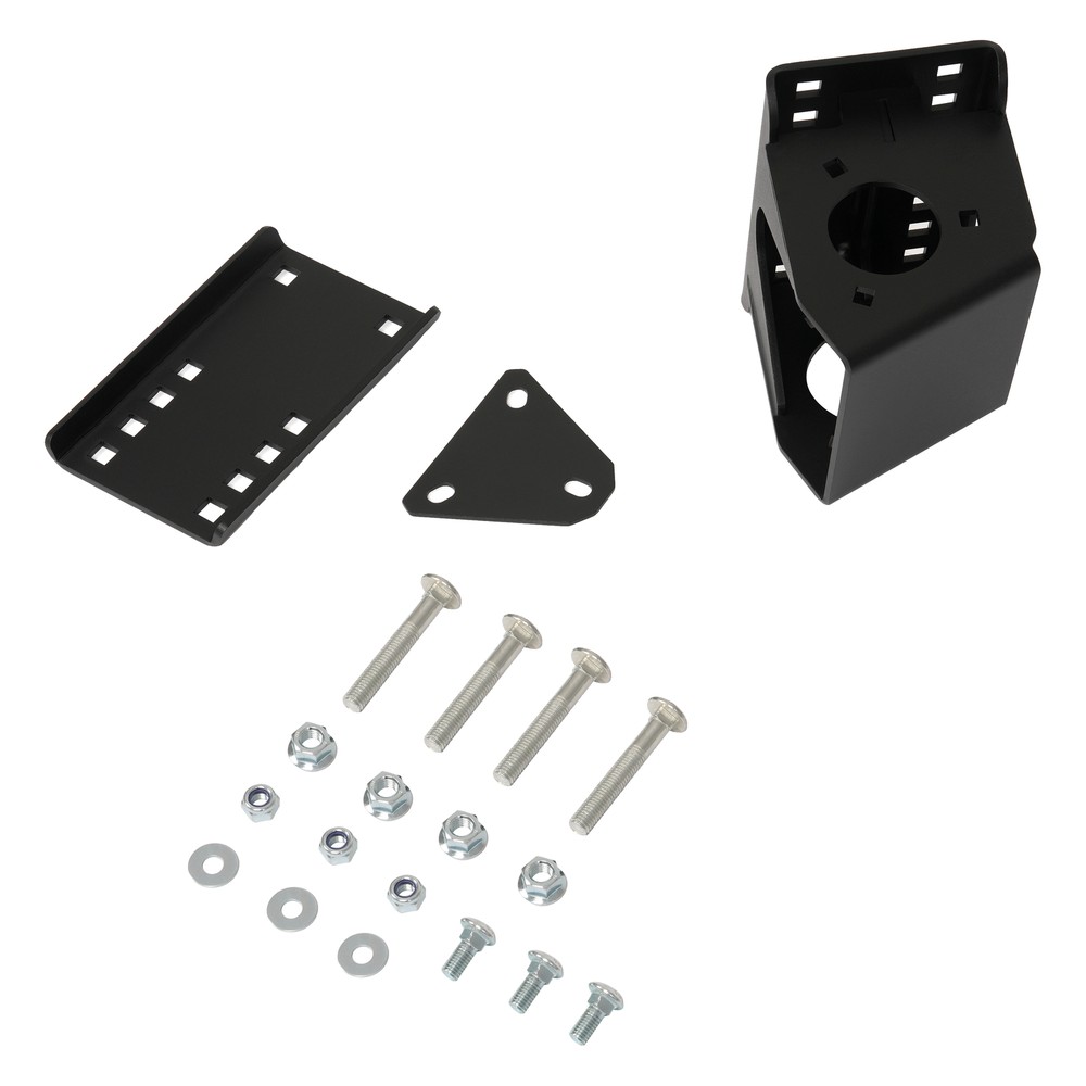 Trailer Tongue Jack Stand Bracket Bolt-On Relocation Kit Tailgate Clearance