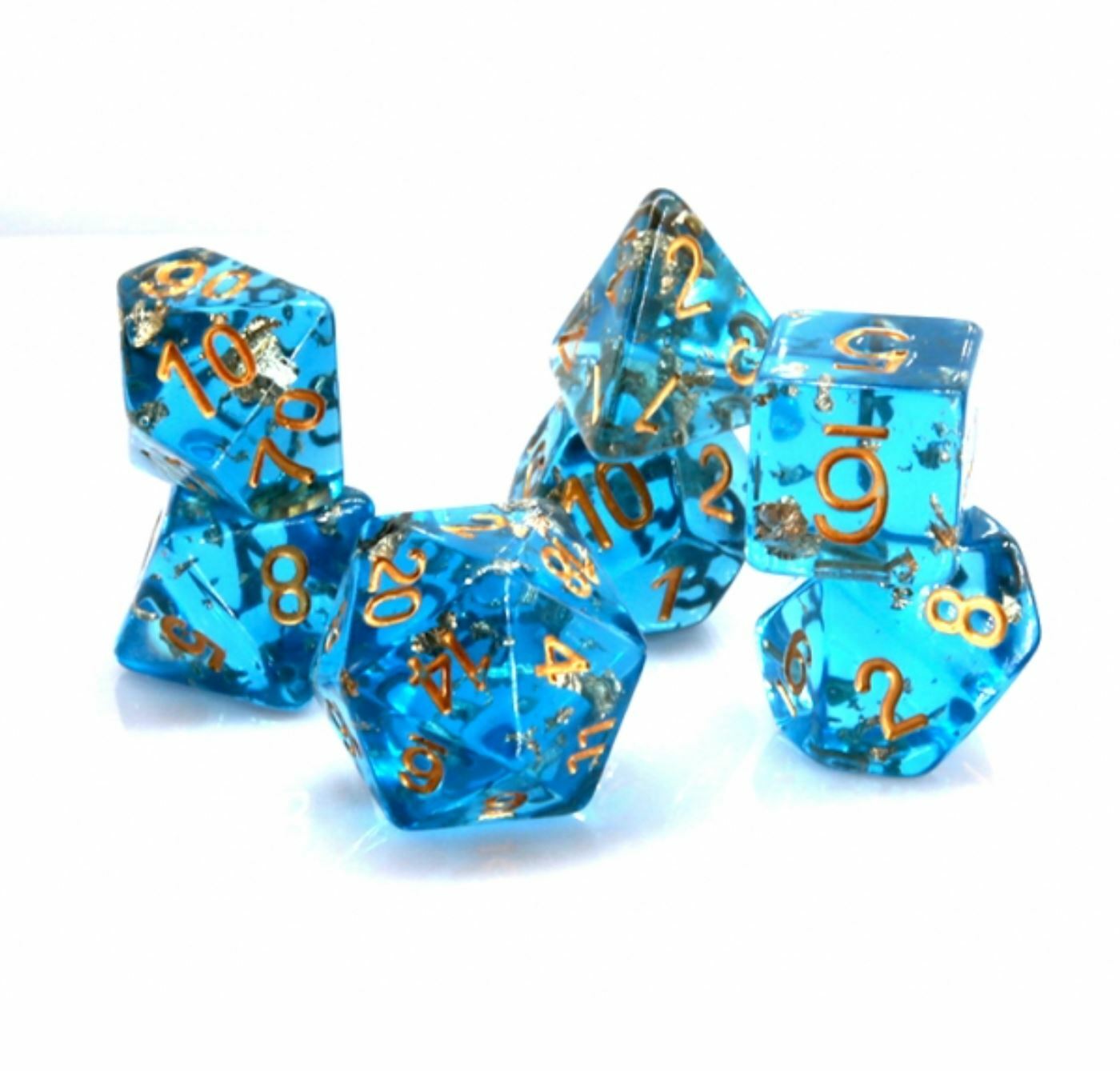 Sunken Treasure 7 Dice Set Polyhedral RPG Dice for DnD Pathfinder