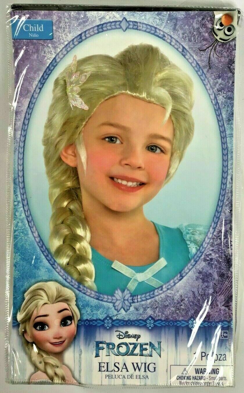 Disney ELSA Wig by AMSCAN Child's Frozen Hair Wig Dress-Up Costume NIB Free Ship