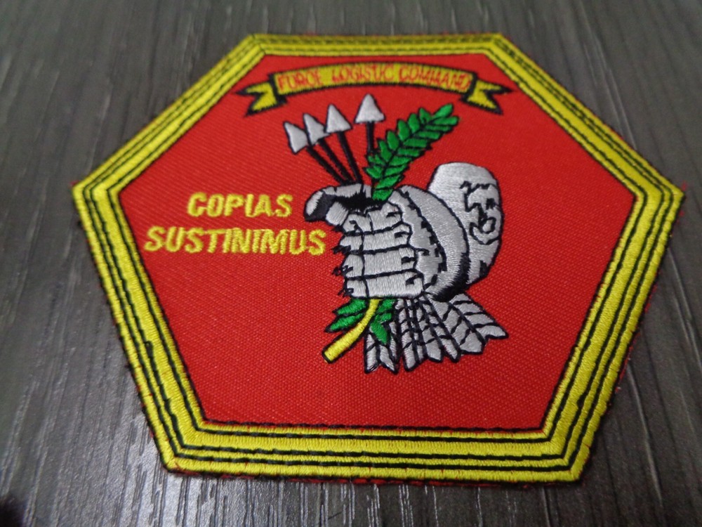 US MARINES MC Force Logistic Command MARINE COLOR PATCH NEW LARGE 4 INCH