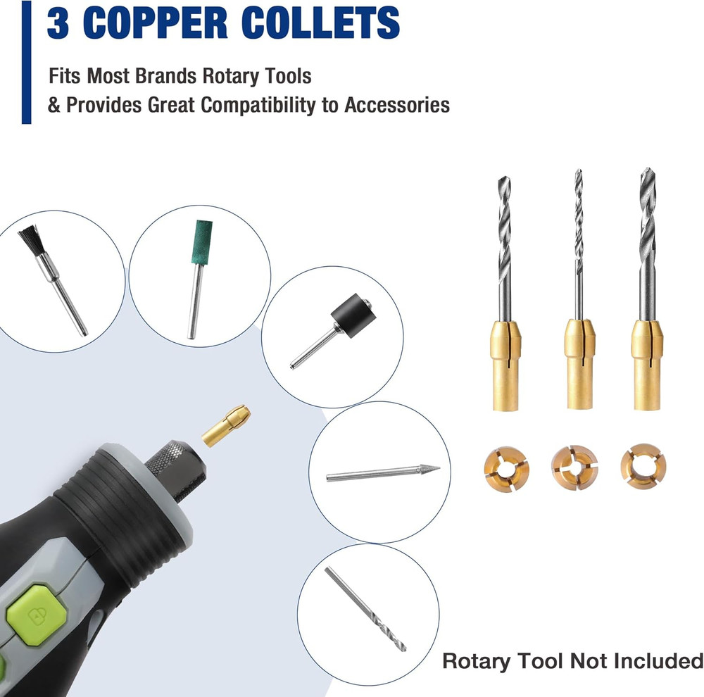 476PCS Rotary Tool Accessories Kit, Rotary Tool Bits for Easy Cutting, Sandin...