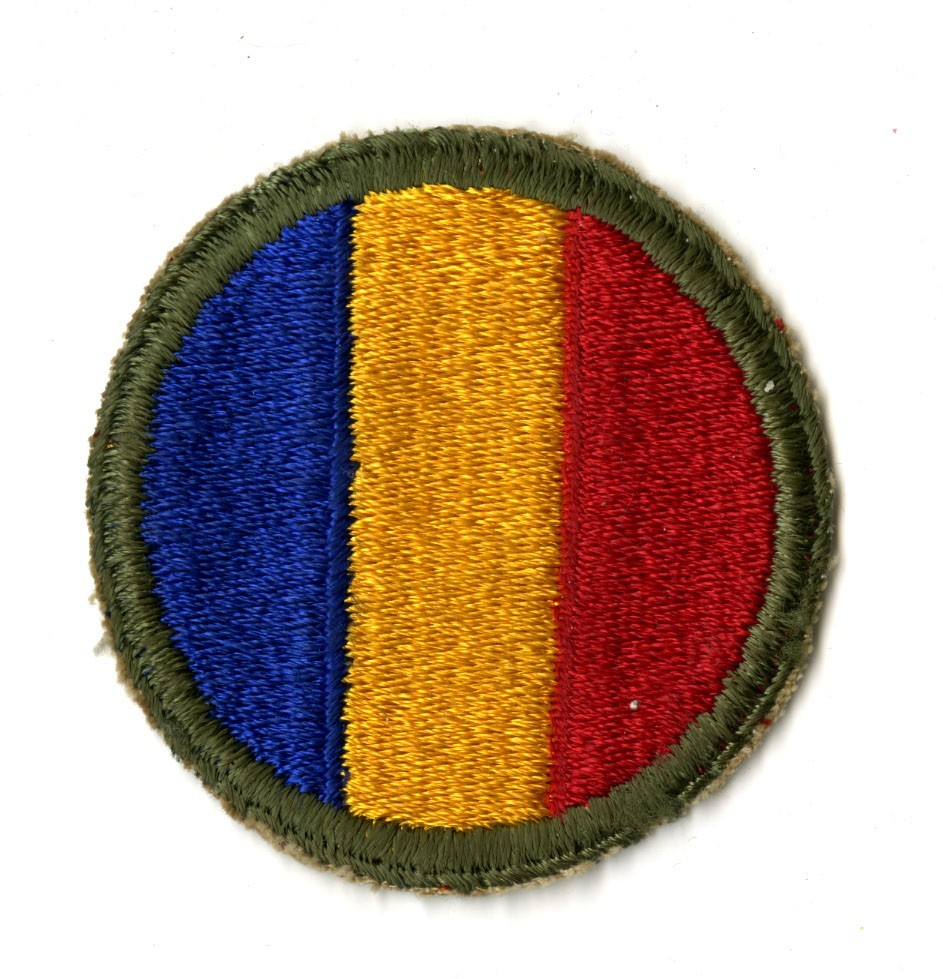 Replacement and Schools Command White Back Patch WWII Original