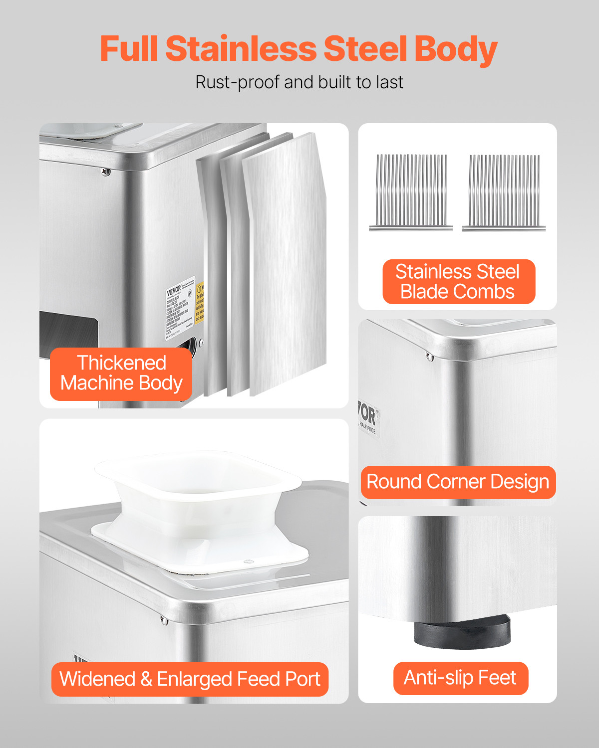 Commercial Electric Meat Cutting Machine 350lb/H Meat Cutter Slicer 3.5mm Blade