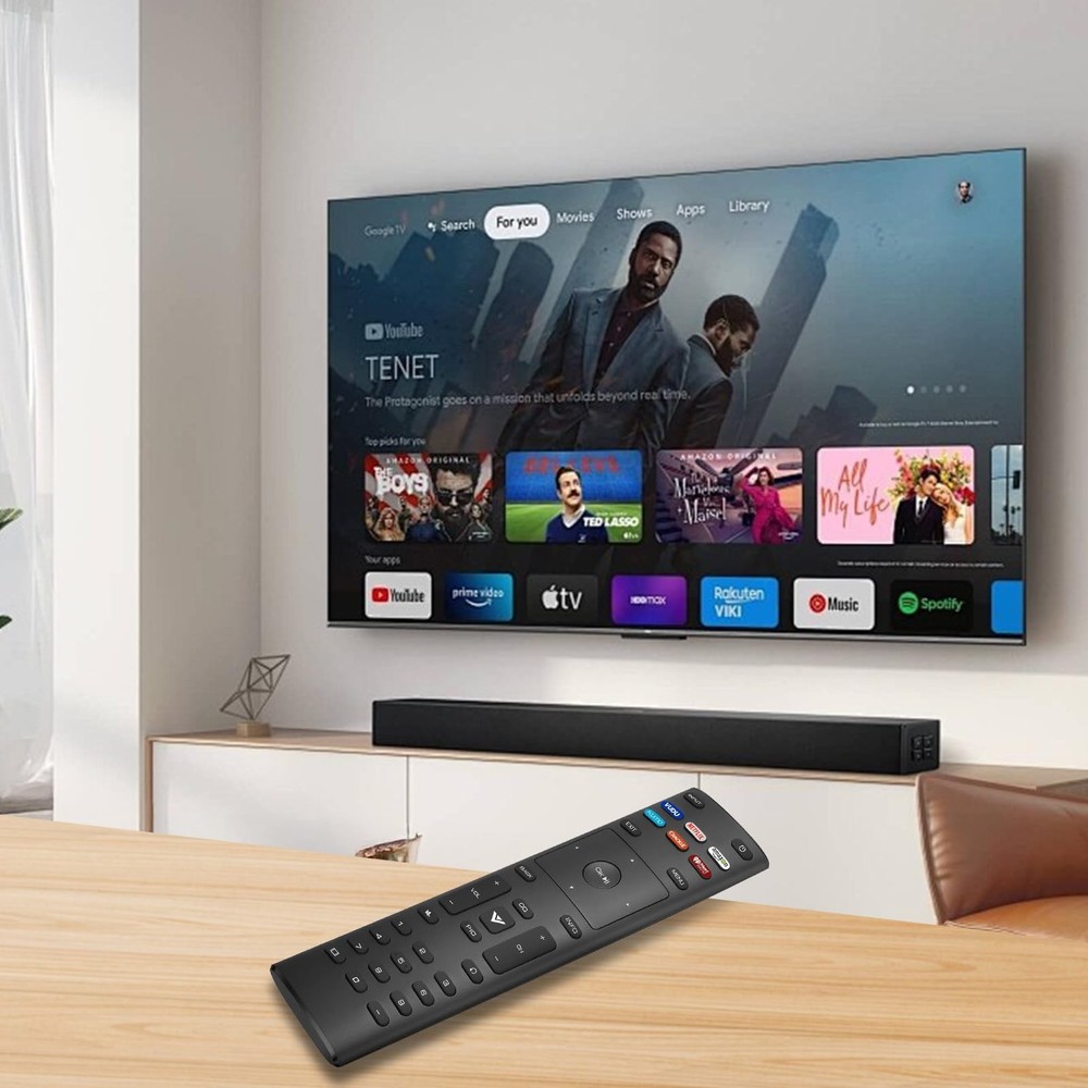 Remote for Vizio Smart TV Remote, 2-Pack Universal Replacement Control Black