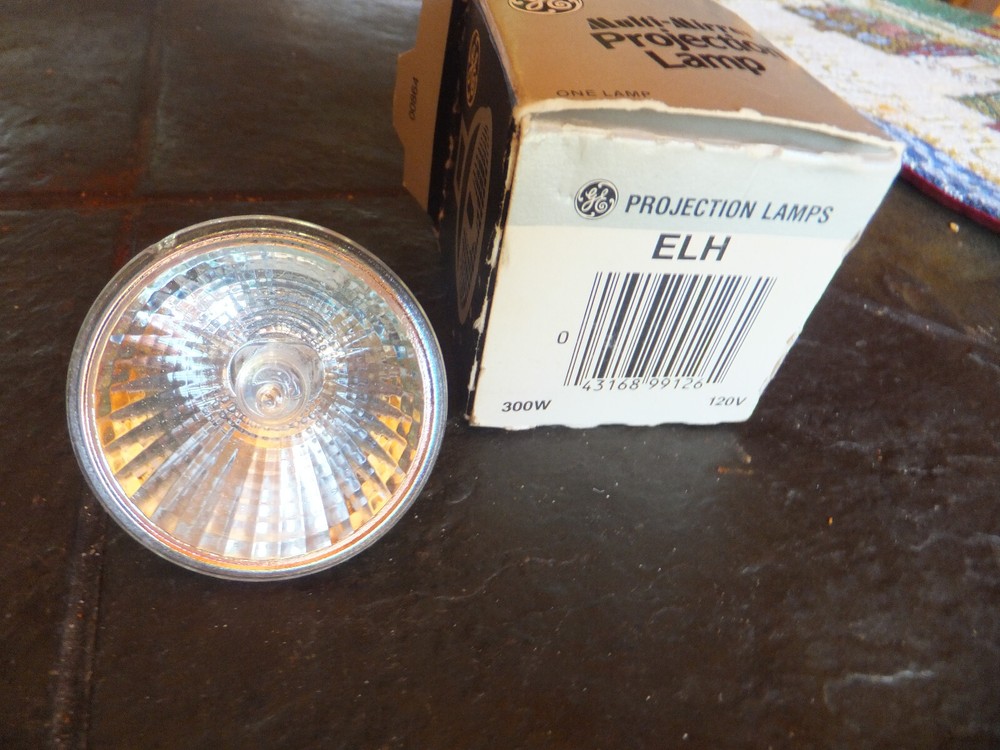 General Electric Slide Projector Multi-Mirror Projection Lamp Bulb ELH, 300W