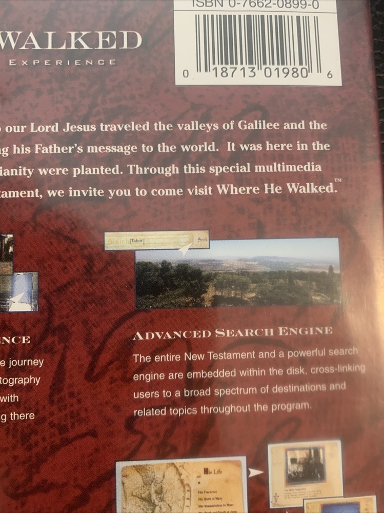 Where He Walked: The Virtual Bible Experience: MAC/PC CD-ROM