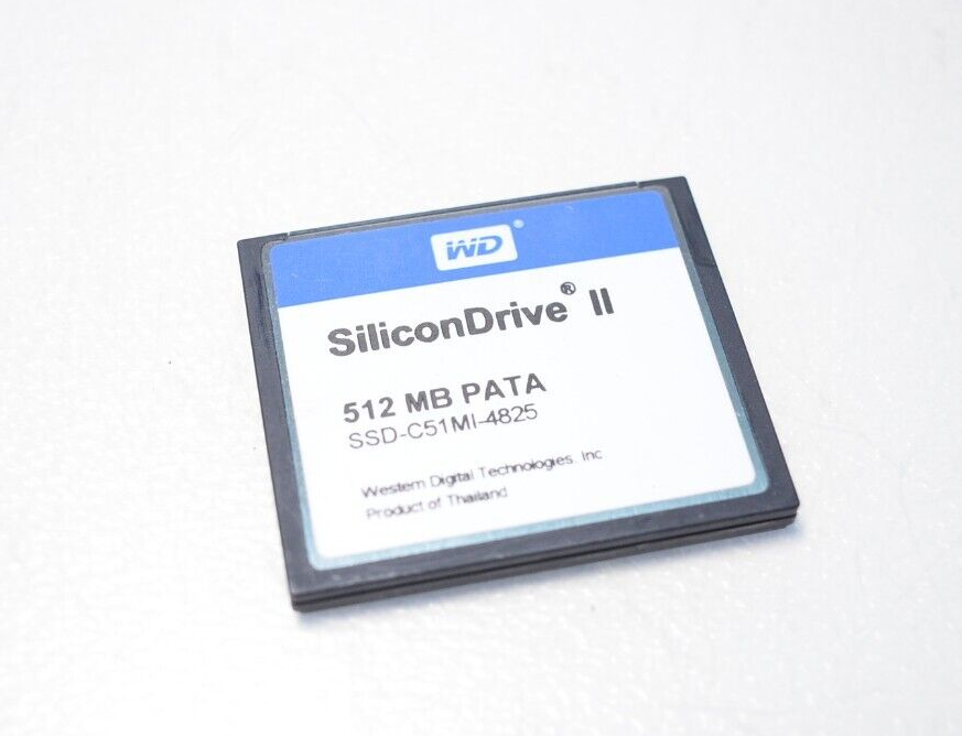SiliconDrive WD 512MB PATA Compact Flash CF Card