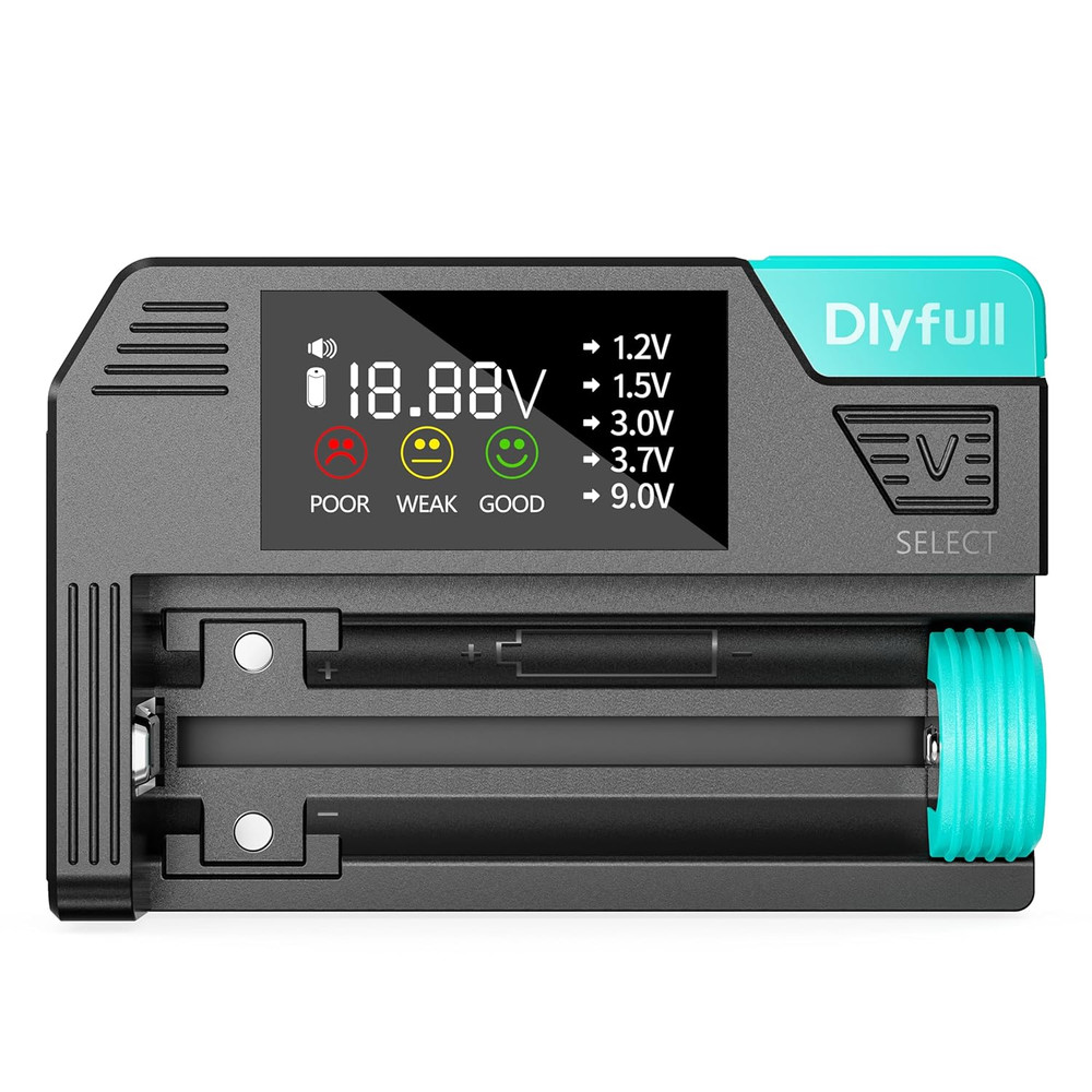 Universal Battery Tester Small Digital Checker with LCD Display for Household