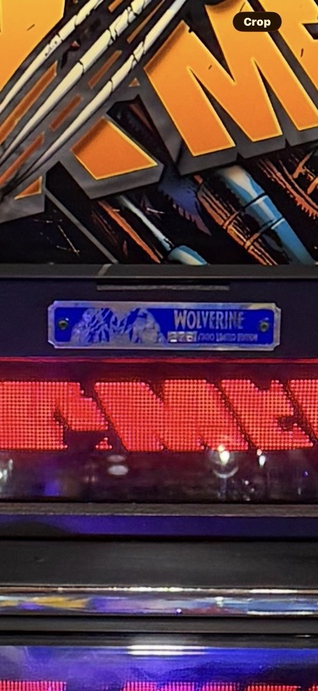 pinball machine Xmen Le Wolverine, extremely Rare