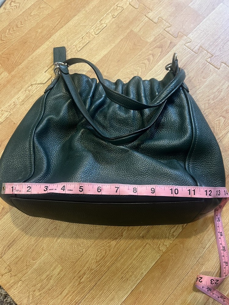 Coach Maya Leather Shoulder Bag Ivy Green