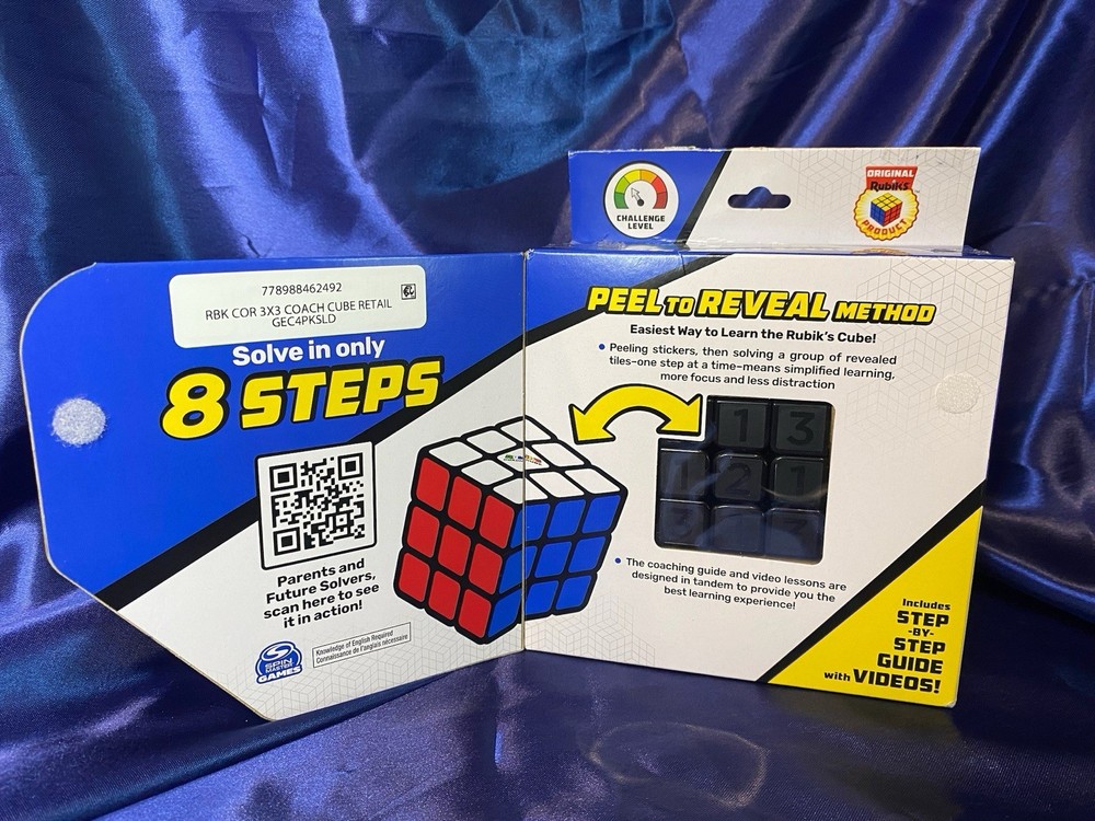 RUBIK’S COACH CUBE Learn to Solve 3x3 Cube with Step By Step Guide/videos NEW