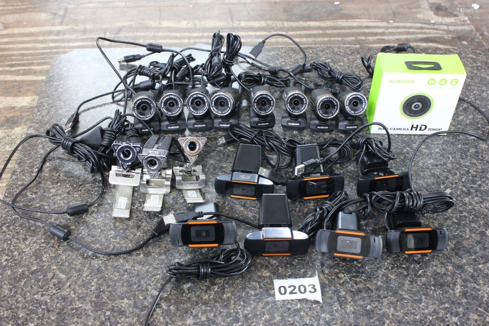 18x Mixed Brands USB Webcam ALL TESTD & Guaranteed #0203
