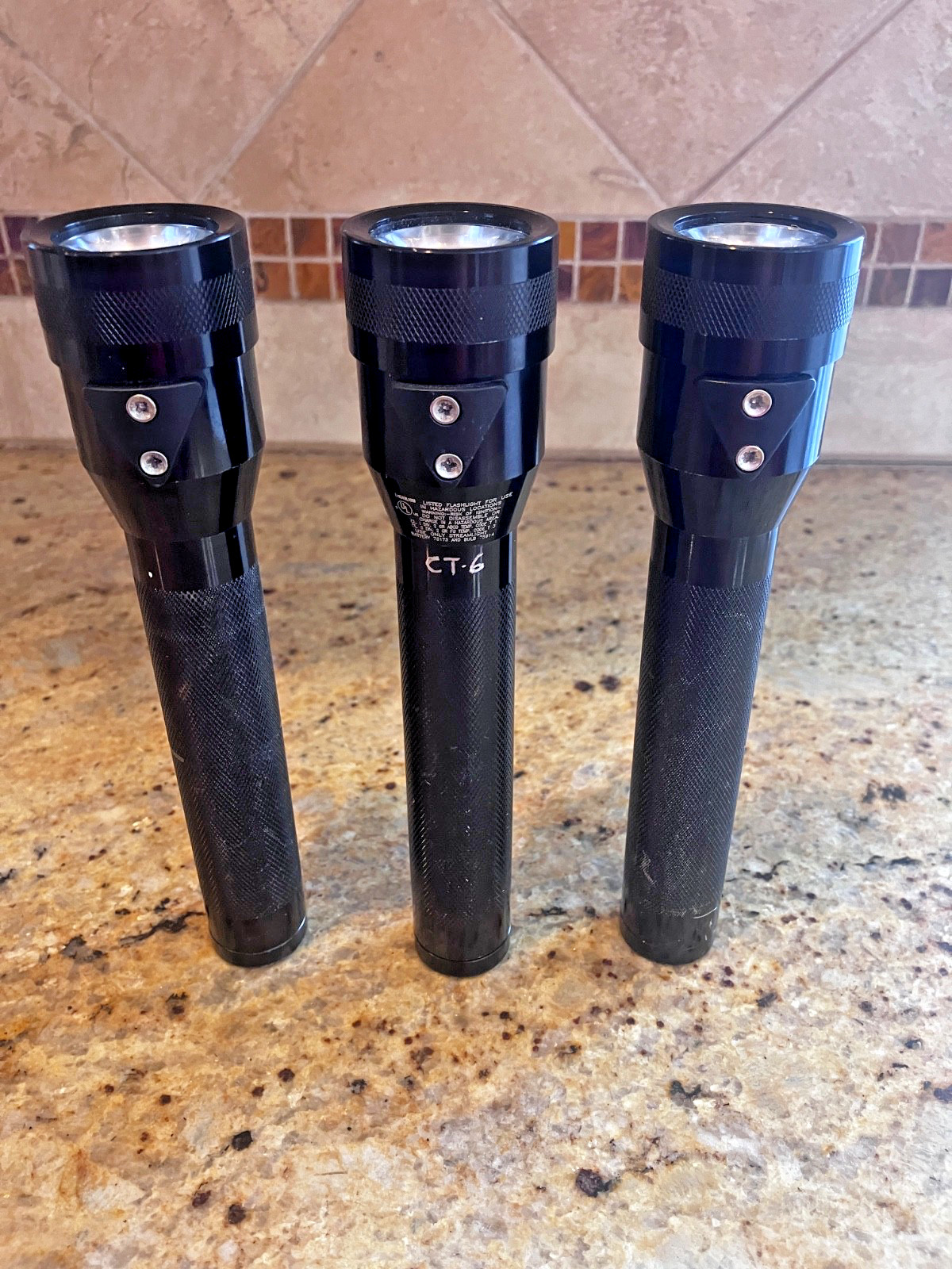 Streamlight Stinger with Streamlight LED Upgrade and new battery. $64.95 each