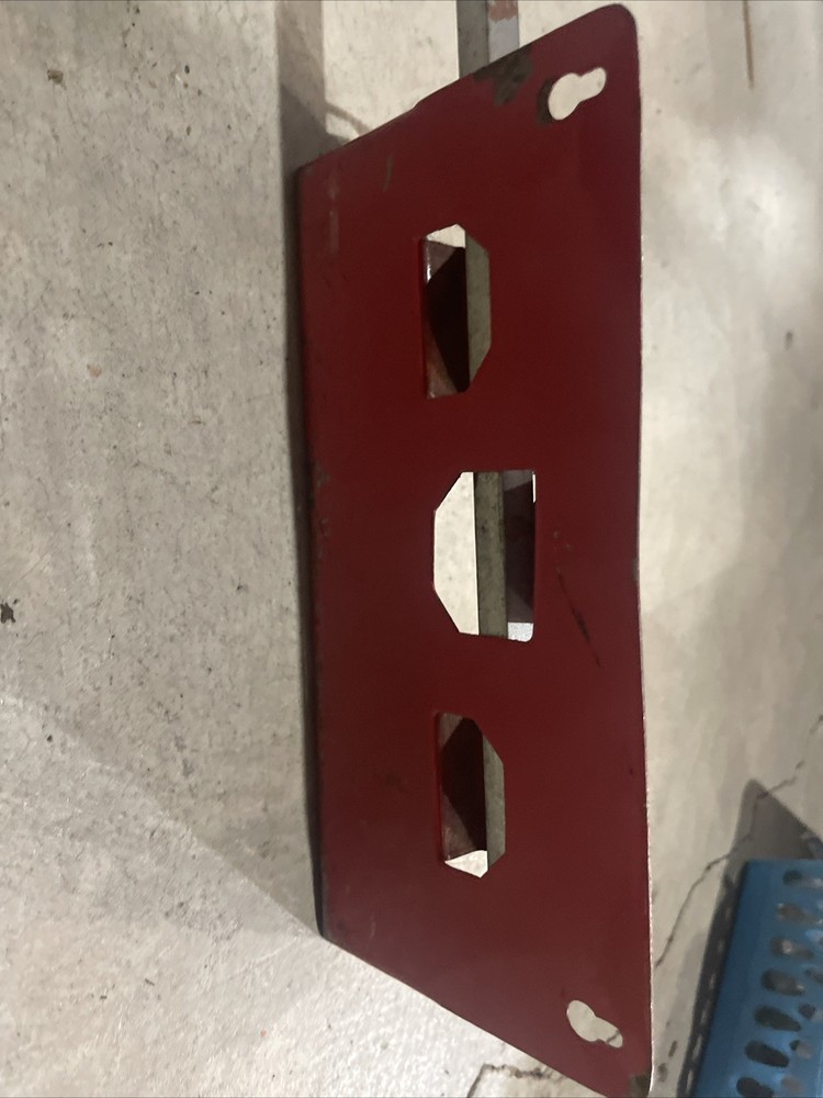 Vintage Red Metal Tool Caddy