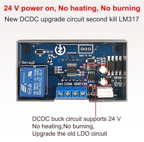 ZK-KTD2 DC 5-30V Delay Relay Module, 5A Multi-Function Timer for Industrial
