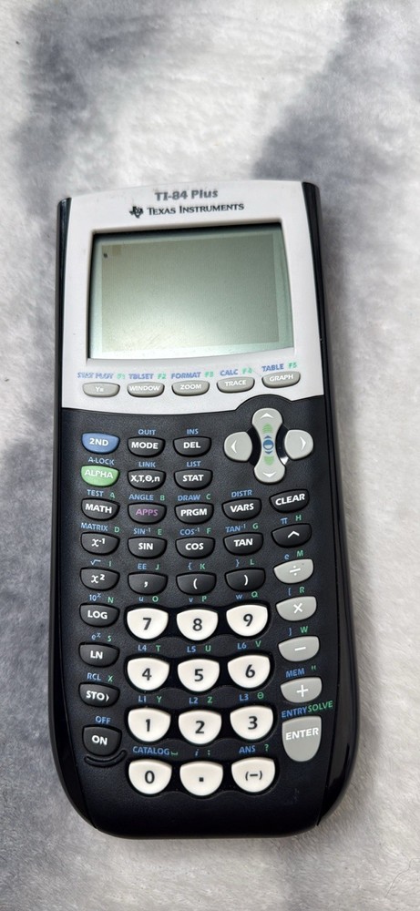 Texas Instruments TI-84 Plus Graphing Calculator Black USB Programmable LCD