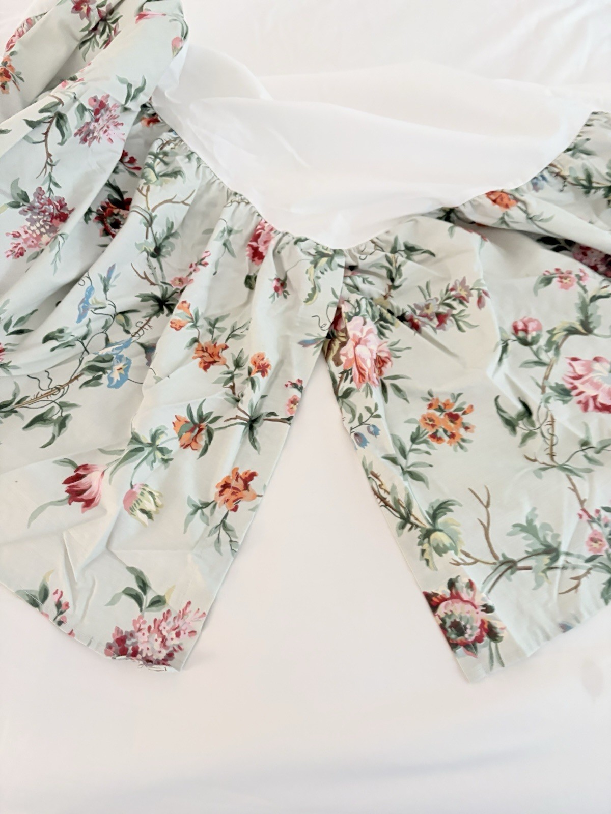 Ralph Lauren Toulouse King Bed Skirt Dust Ruffle - Pewter Excellent