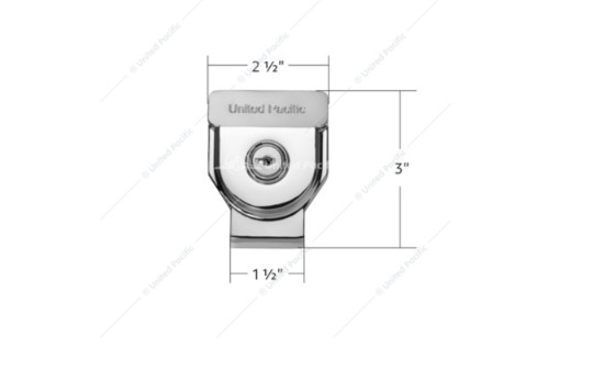 HEAVY DUTY ALUMINUM GLADHAND LOCK - CHROME