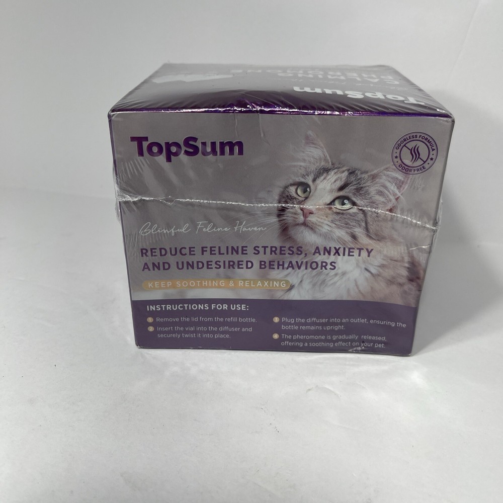 TopSum Cat Pheromones Calming Diffuser Premium Pheromone Diffuser for Cats - ...