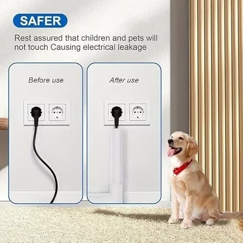 150” Cord Hider - Cord Cover Wall - Paintable Cable Concealer, Wire hiders for T