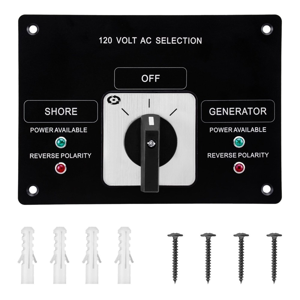 Sekelo AC Rotary Switch Panel 2 Position 120V 30A- Efficient Power Management...