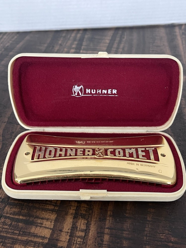 Harmonica: Horner Comet #3427 Double Sided Octave Tuned Gold Anodized Covers