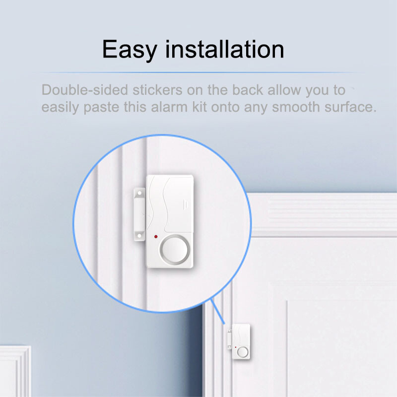 Door Window Magnetic Sensor Home Security Alarm with 3 Wireless Remote Control
