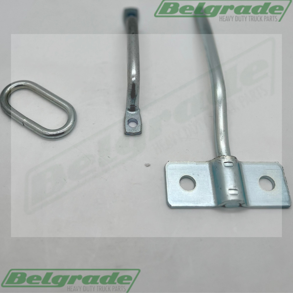 Heavy Duty Trailer Door Holdback Assembly w/ Handle, 2" Link & Hook & Bracket