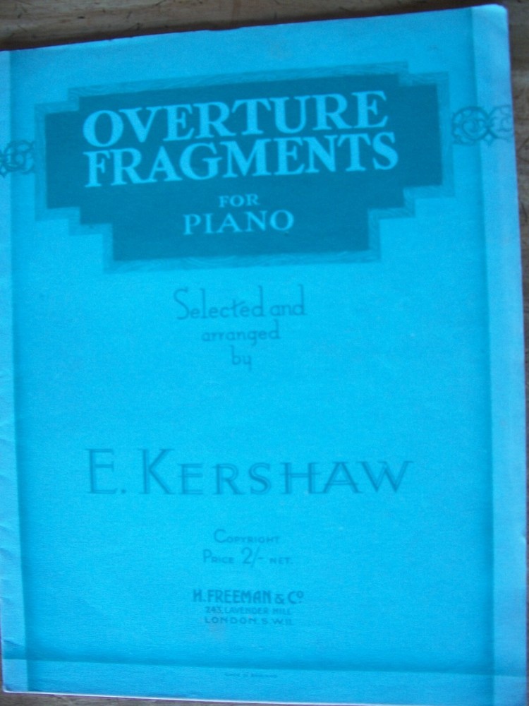 Overture Fragments for Piano arr. by E. Kershaw