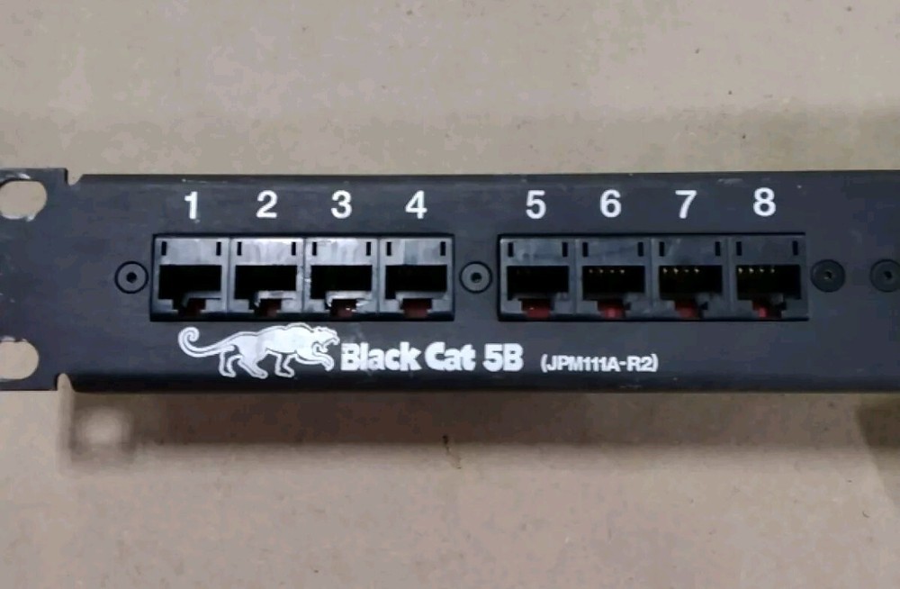 Black Box JPM111A-R2 24 port Cat 5 Patch Panel, 19" A42