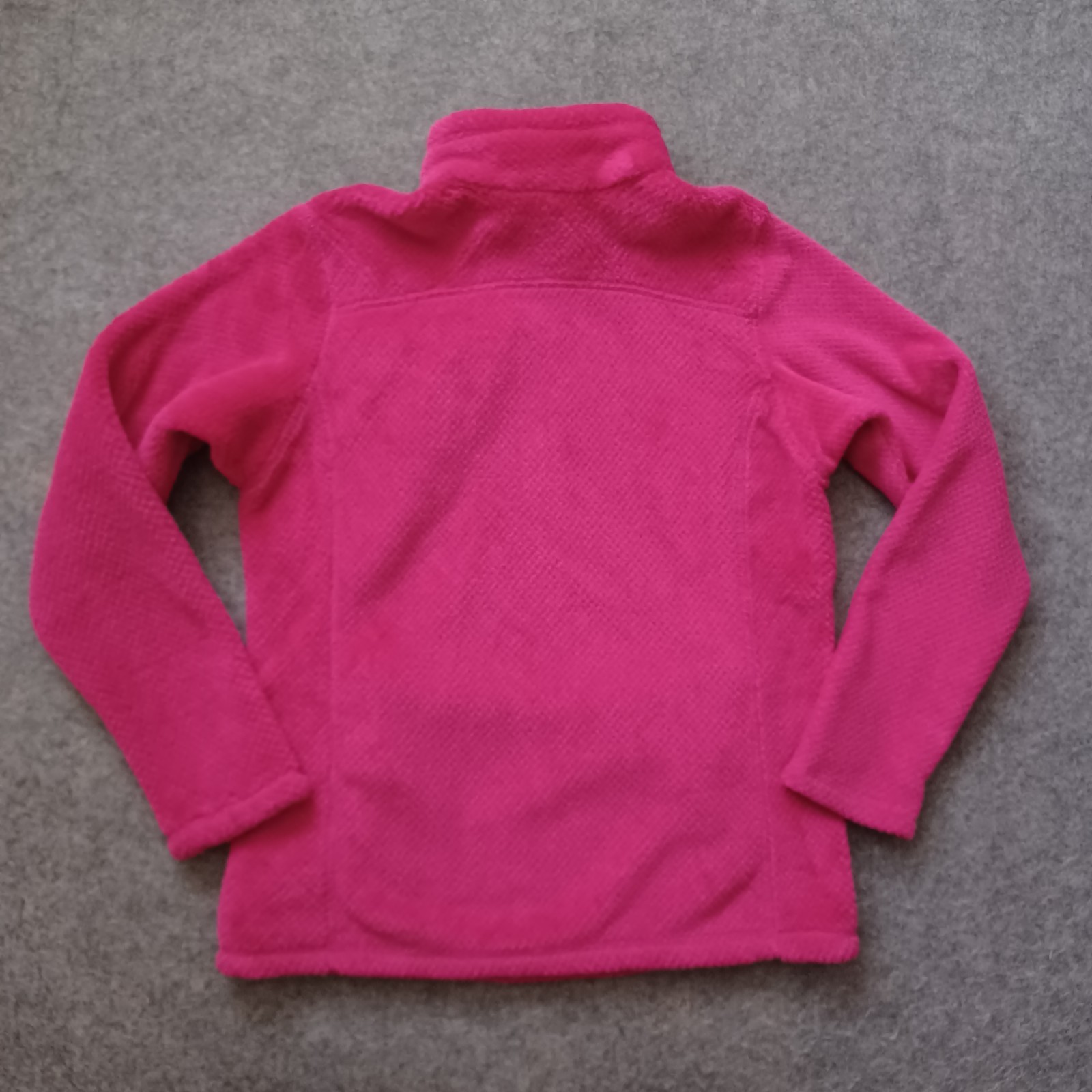 Patagonia Snap-T Fleece Jacket Girls Large 12 Pink Polartec Pullover Youth Fuzzy