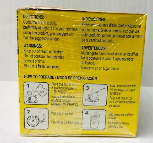 Pinalim Tea/Te De Pinalim, Pineapple, Flax, Green Tea, White Tea (2 boxes)