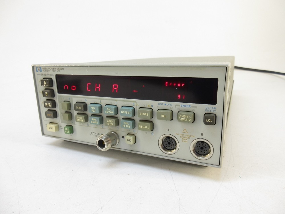 Hewlett Packard HP 438A Power Meter Unit - Error 31