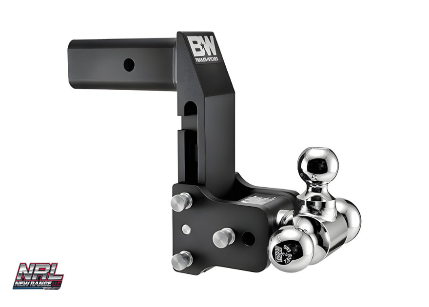 B&W TS20067BMP 3-Ball Tow & Stow Hitch – 7″ Drop / 7.5″ Rise