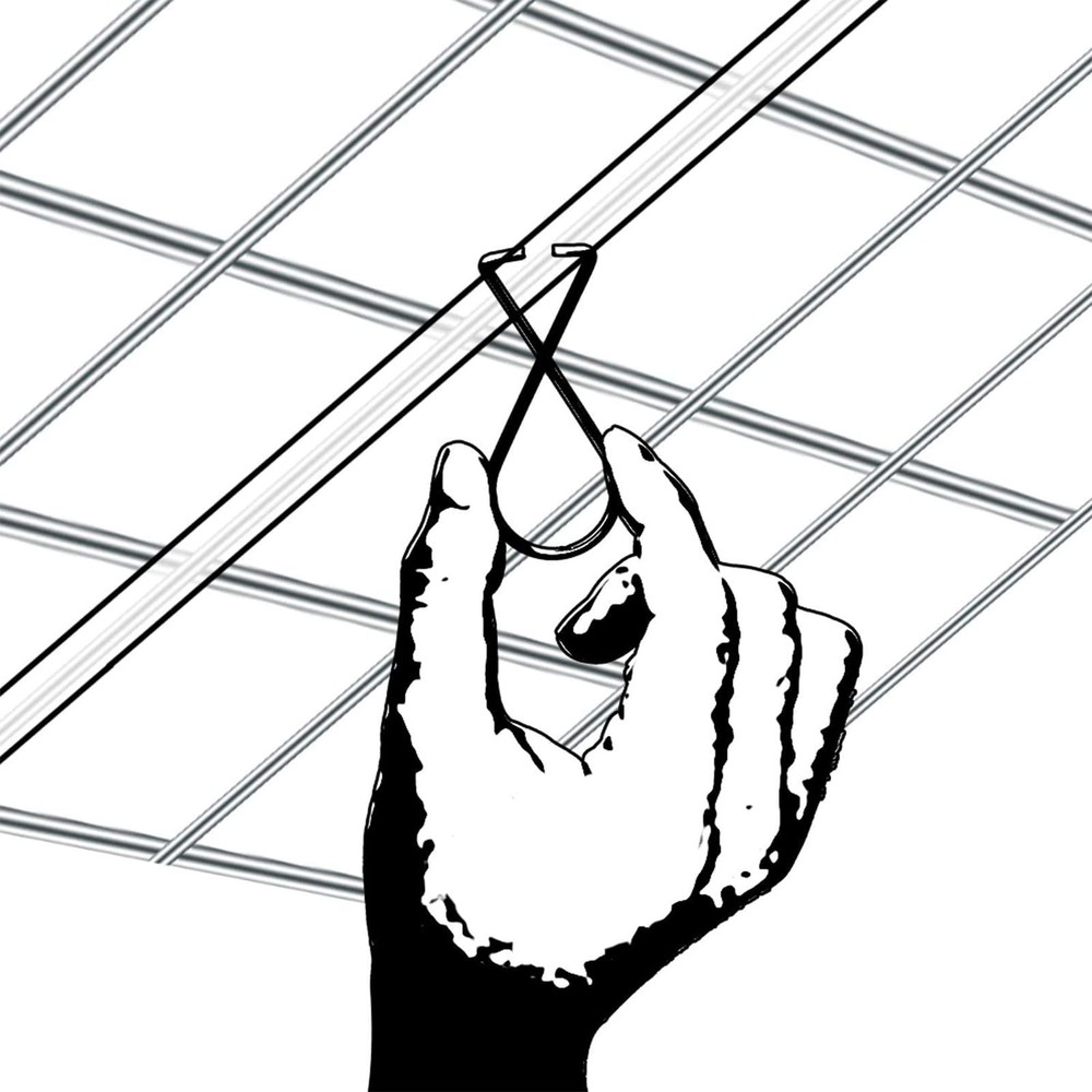 Outus 30 Packs Hook Clips Ceiling Tile Hooks T-bar Drop Silver