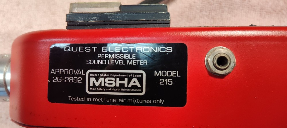 Quest Electronics Sound Level Meter #215, Dosimeter #M-7B and Calibrator #CA-12B