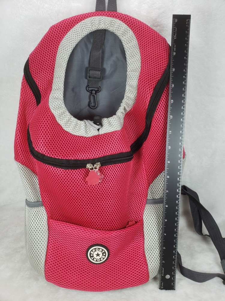 Breathable Dog Carrier Backpack, Adjustable Straps, pockets, Medium, lightweight