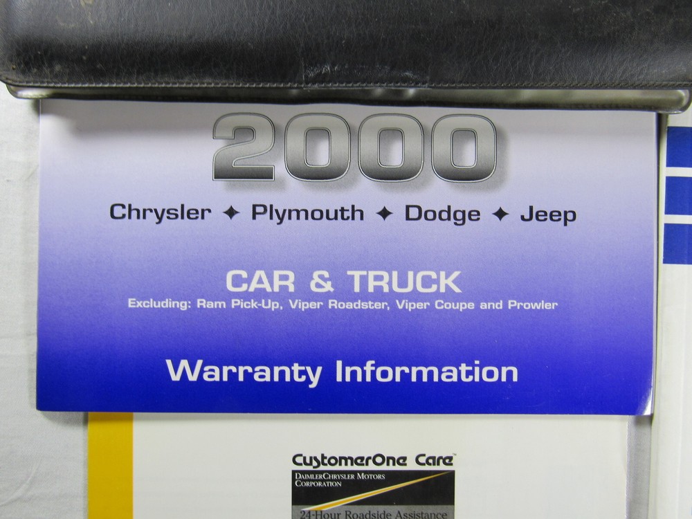 2000 Dodge Intrepid Owners Manual Book