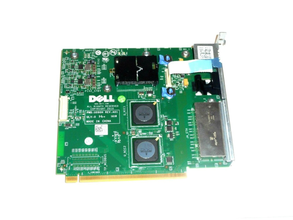 Dell Poweredge R910 Riser Board Flash Card Reader I/O Console 4xRJ45 2xUSB Y950P