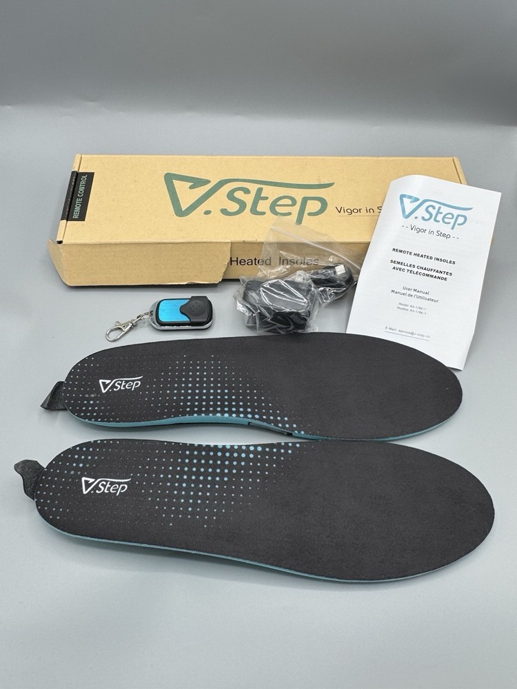 V.Step Heated Chargeable Insoles With Remote Model R6-1 Size Large