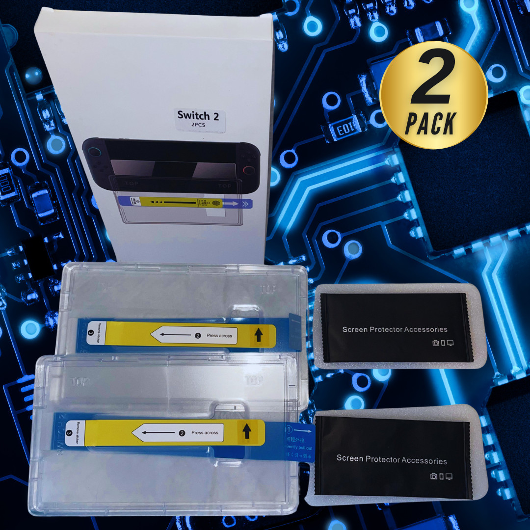 For Nintendo Switch 2 Screen Protector, 2 Pack 9H Tempered Glass Ultra-Thin HD