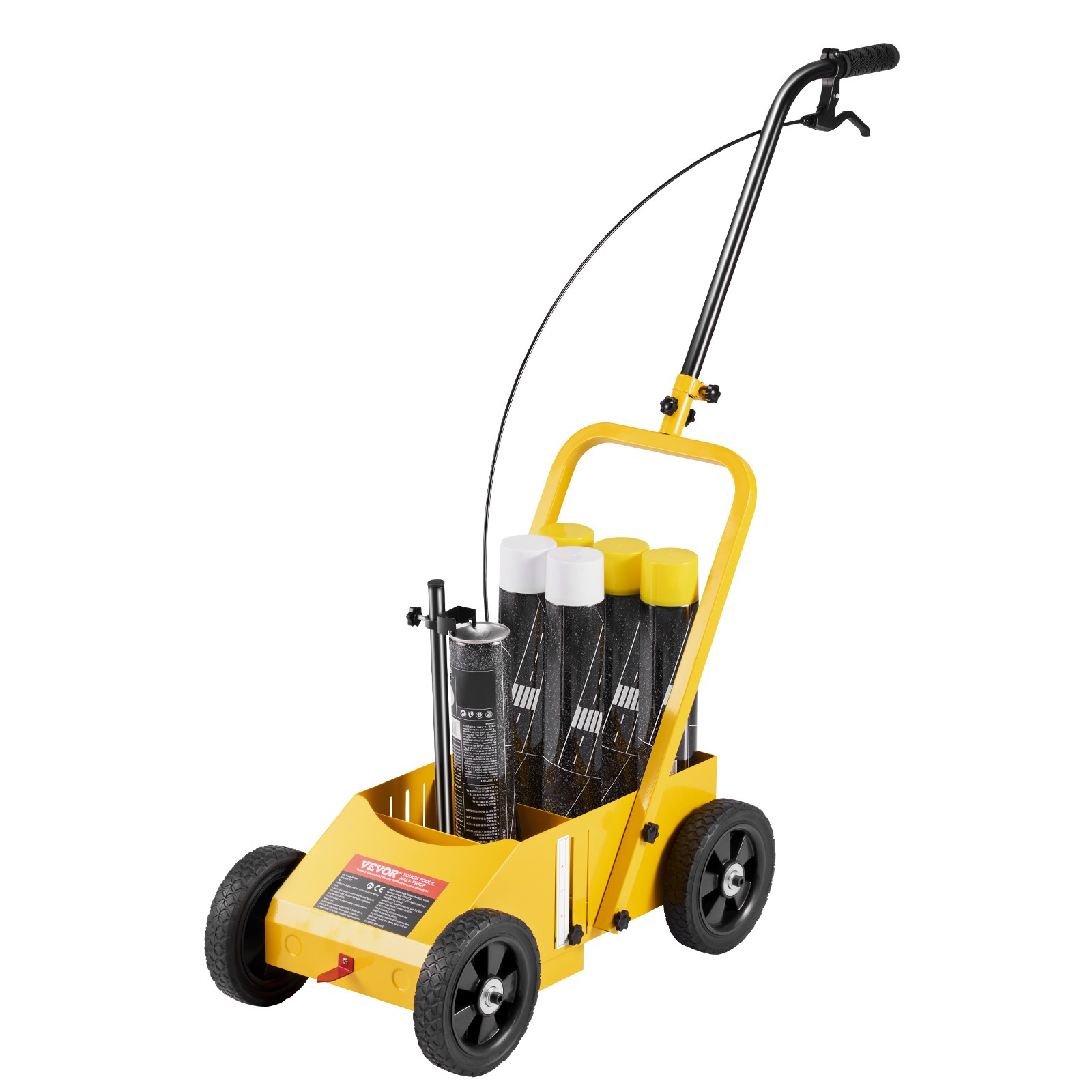 VEVOR Striping Line Marking Machine 220 lbs Capacity 4-Wheel Striping Machine