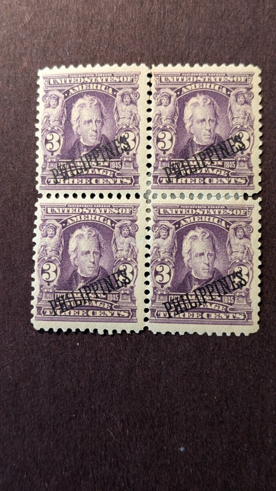 U.S. Philippines stamp #228 X 4 hinged