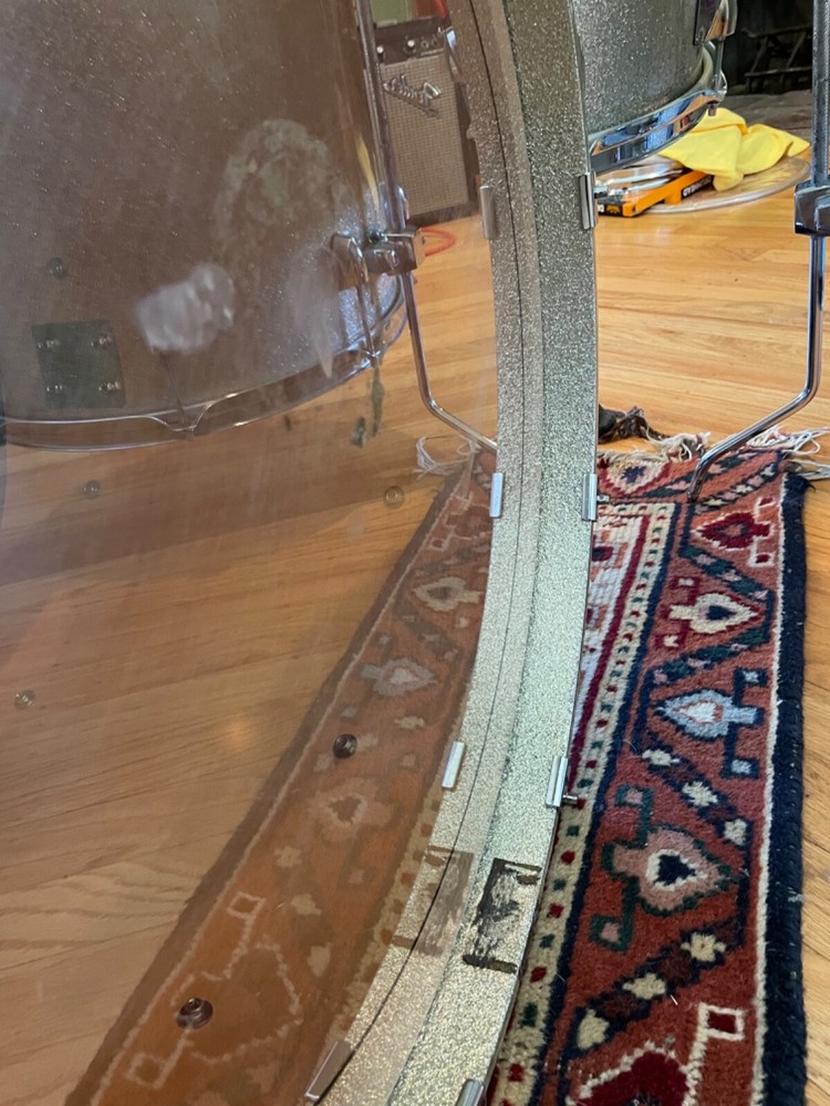 Yamaha Maple Custom Absolute Silver Sparkle Kit