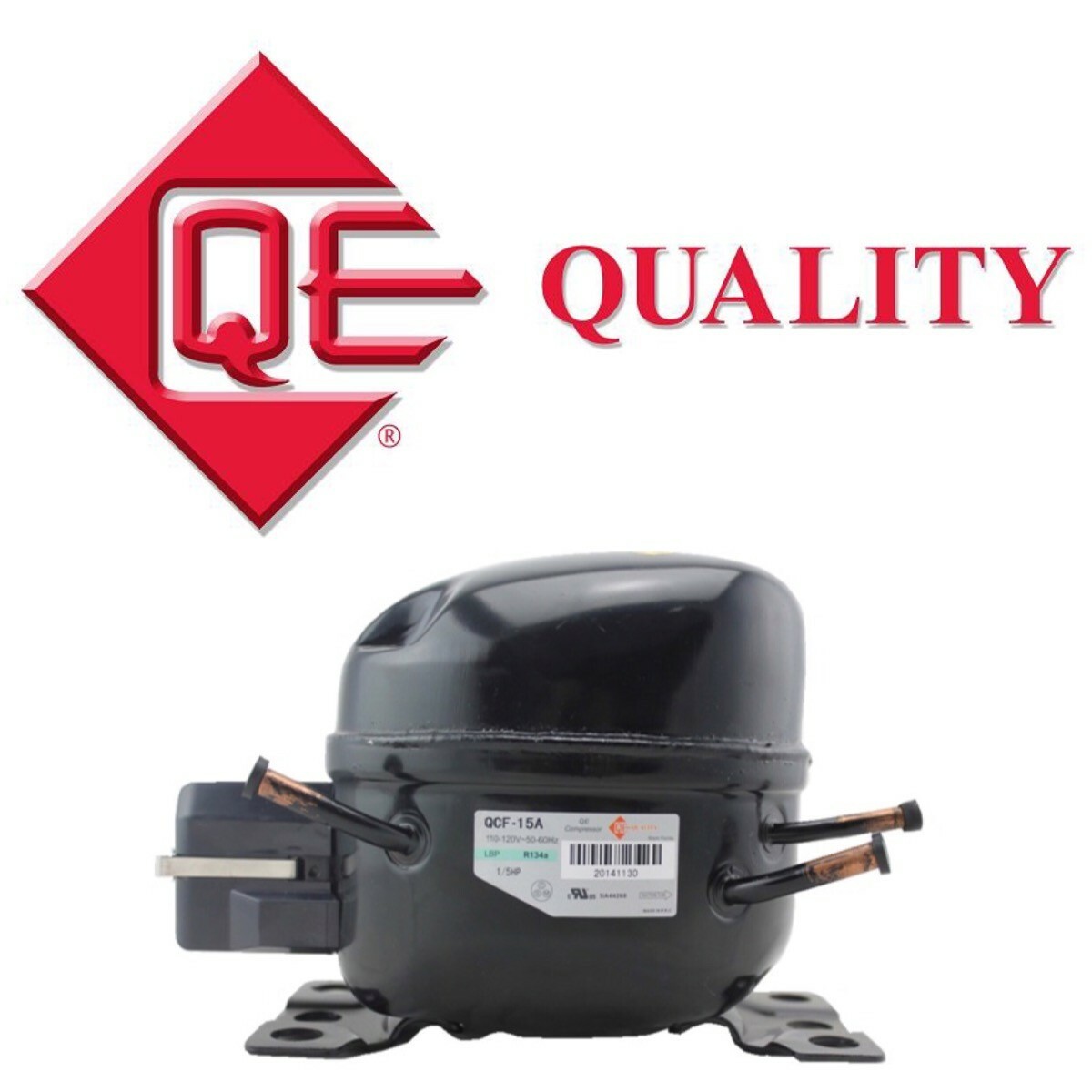 Replacement Refrigerator Fractional Compressor 60Hz 110V-120V 1/2 HP